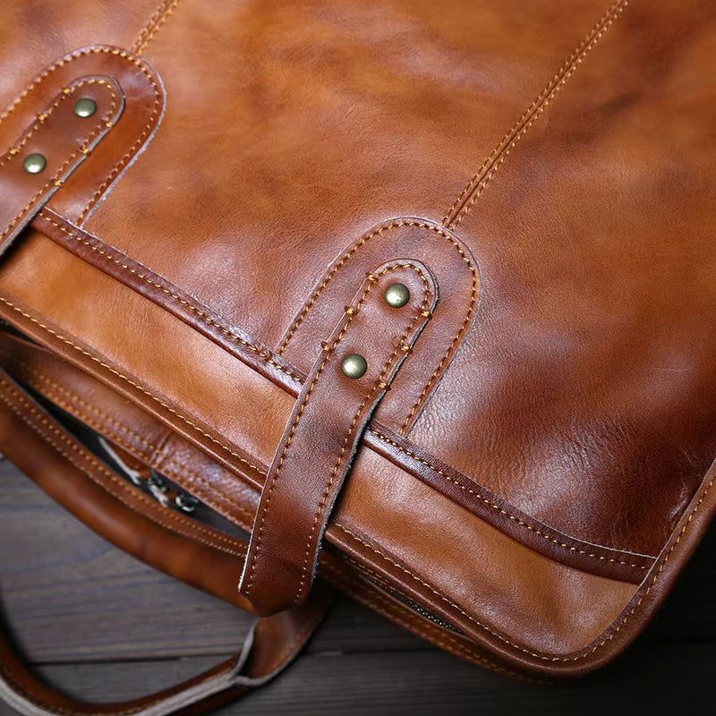 Signature Leather Office Bag