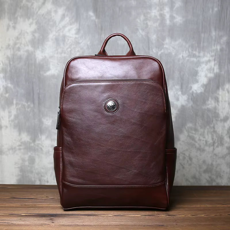 Heritage Craft Full-Grain Leather Travel Backpack