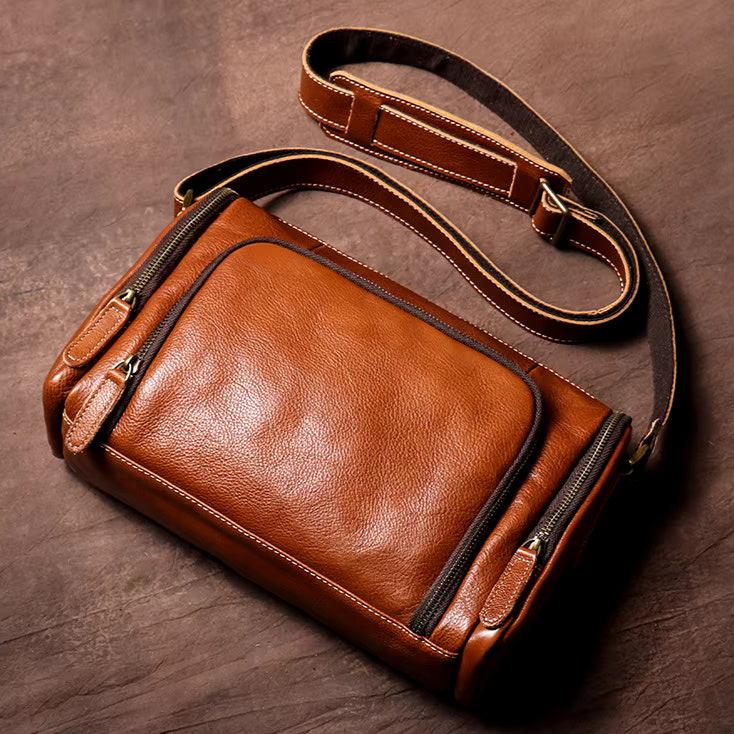 Rugged Leather Shoulder Bag