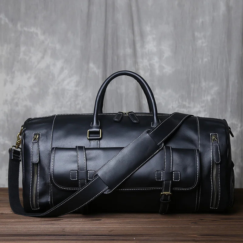 Voyager Leather Duffel Bag