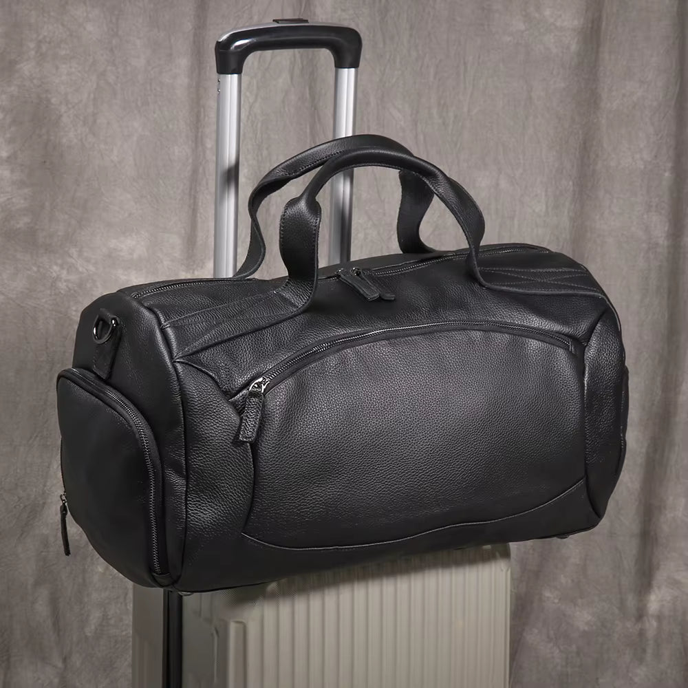Genuine Leather Large Travel Duffel