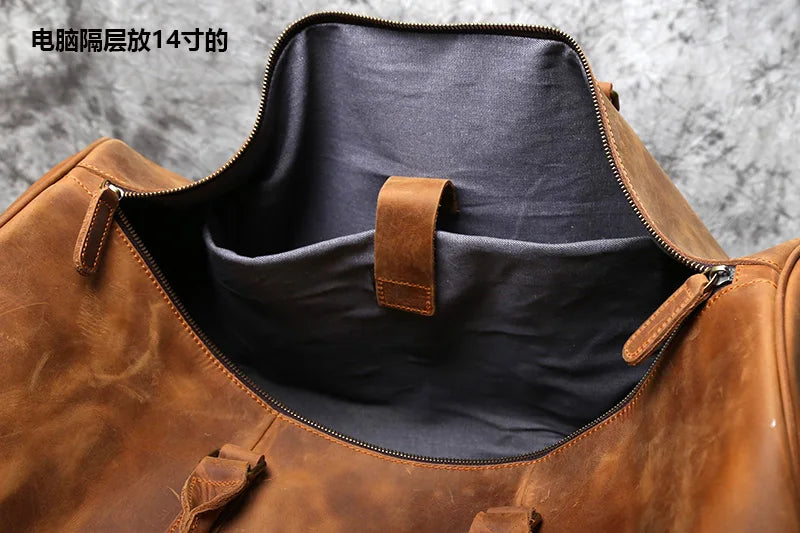 Nomad Leather Weekender Bag