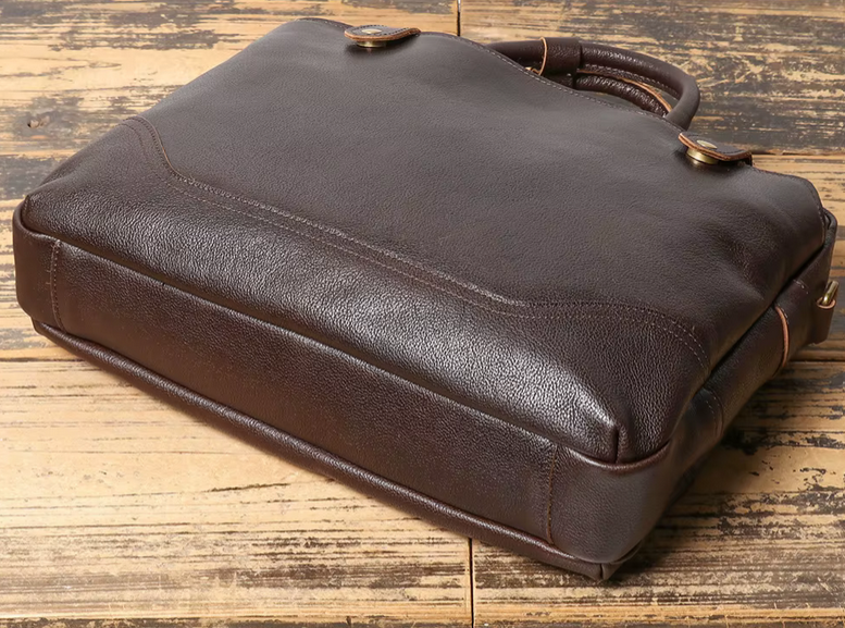 Heritage Full-Grain Leather Messenger Bag