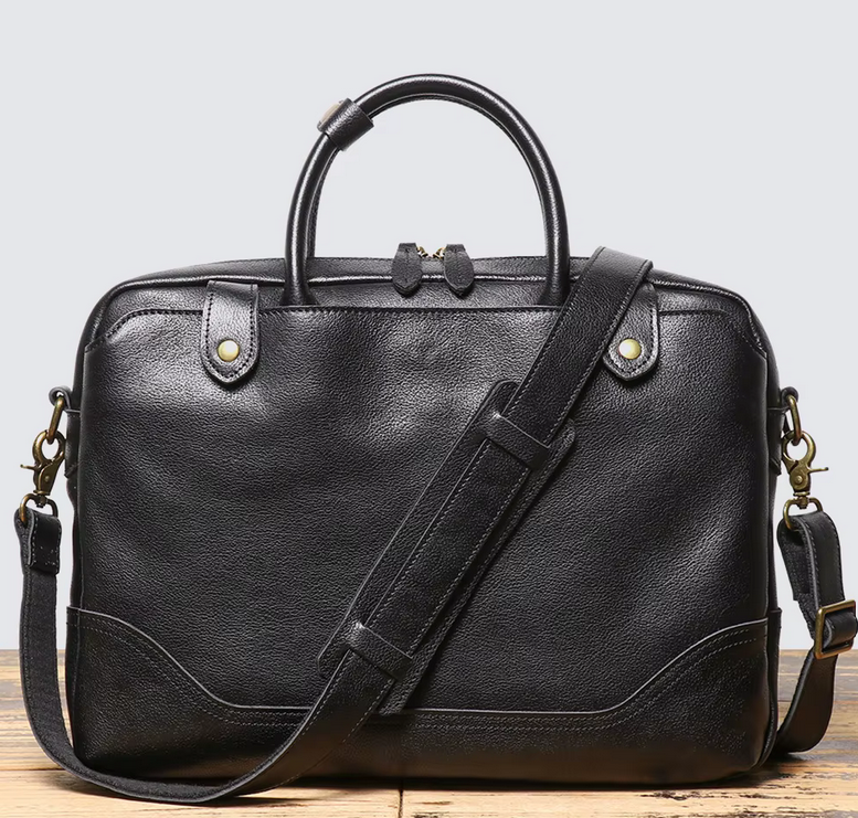 Heritage Full-Grain Leather Messenger Bag