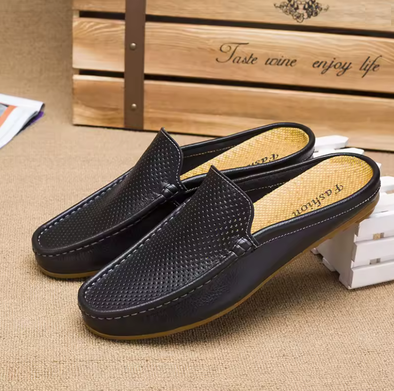 Venturo Genuine Leather Mule Loafer