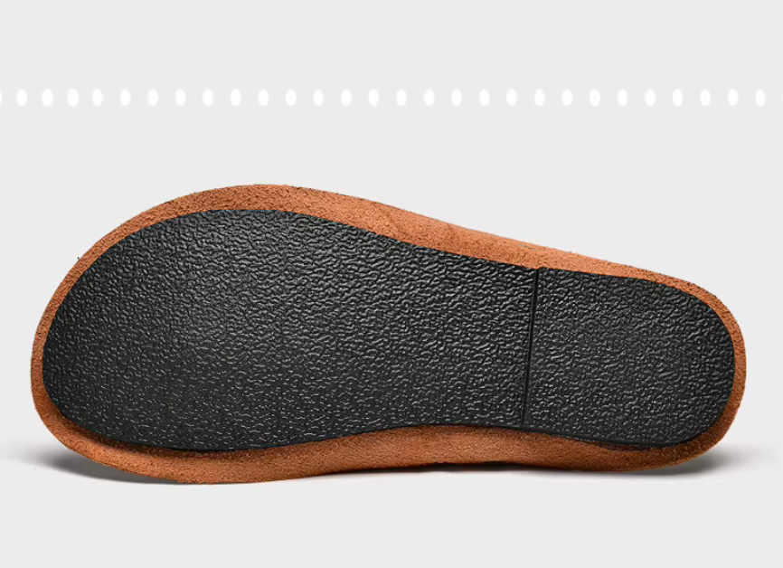 Cross Strap Genuine Leather Sandals