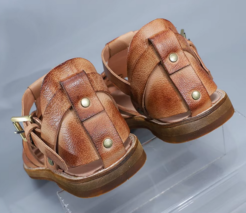 Aurelian Woven Leather Sandals