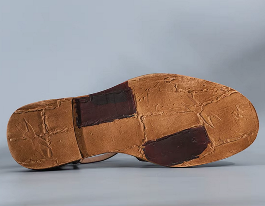 Aurelian Woven Leather Sandals