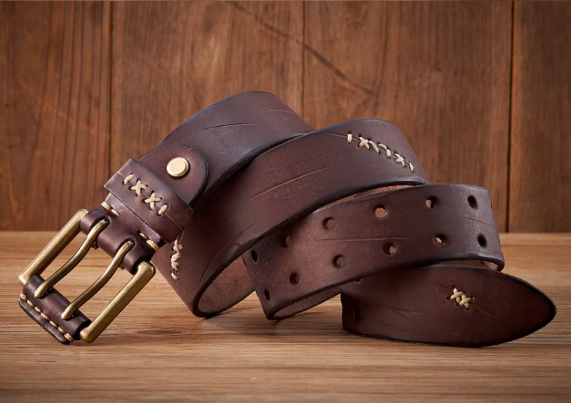 Heritage Brass Frame Leather Belt