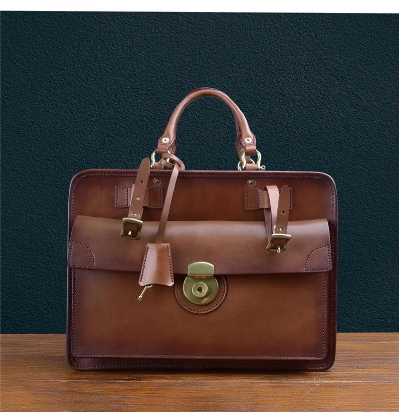 Heritage Leather Unisex Briefcase