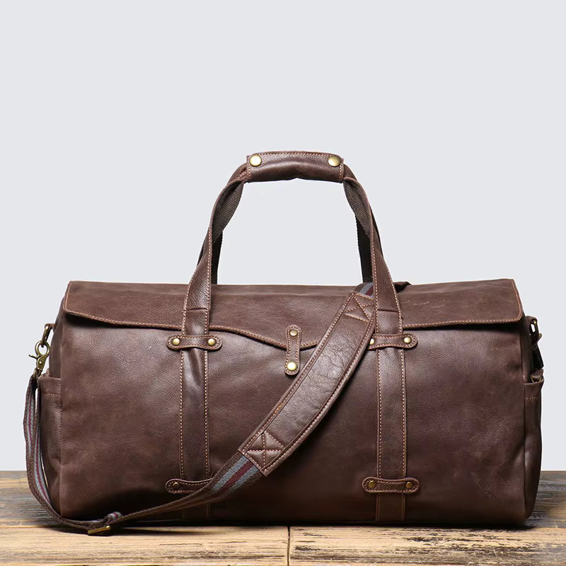 Genuine Cow Leather Duffel Bag