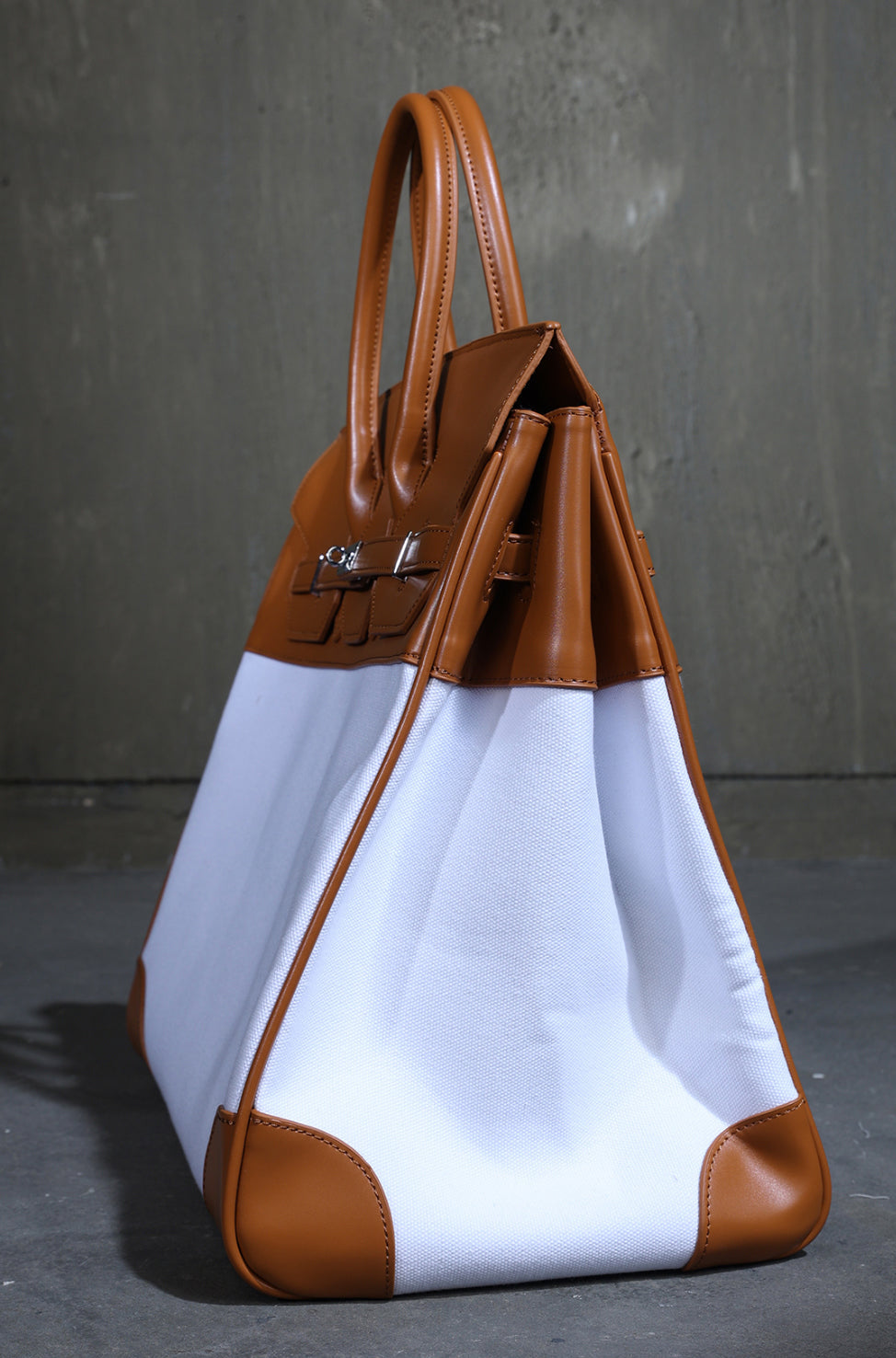 Oversized Canvas Leather Carryall