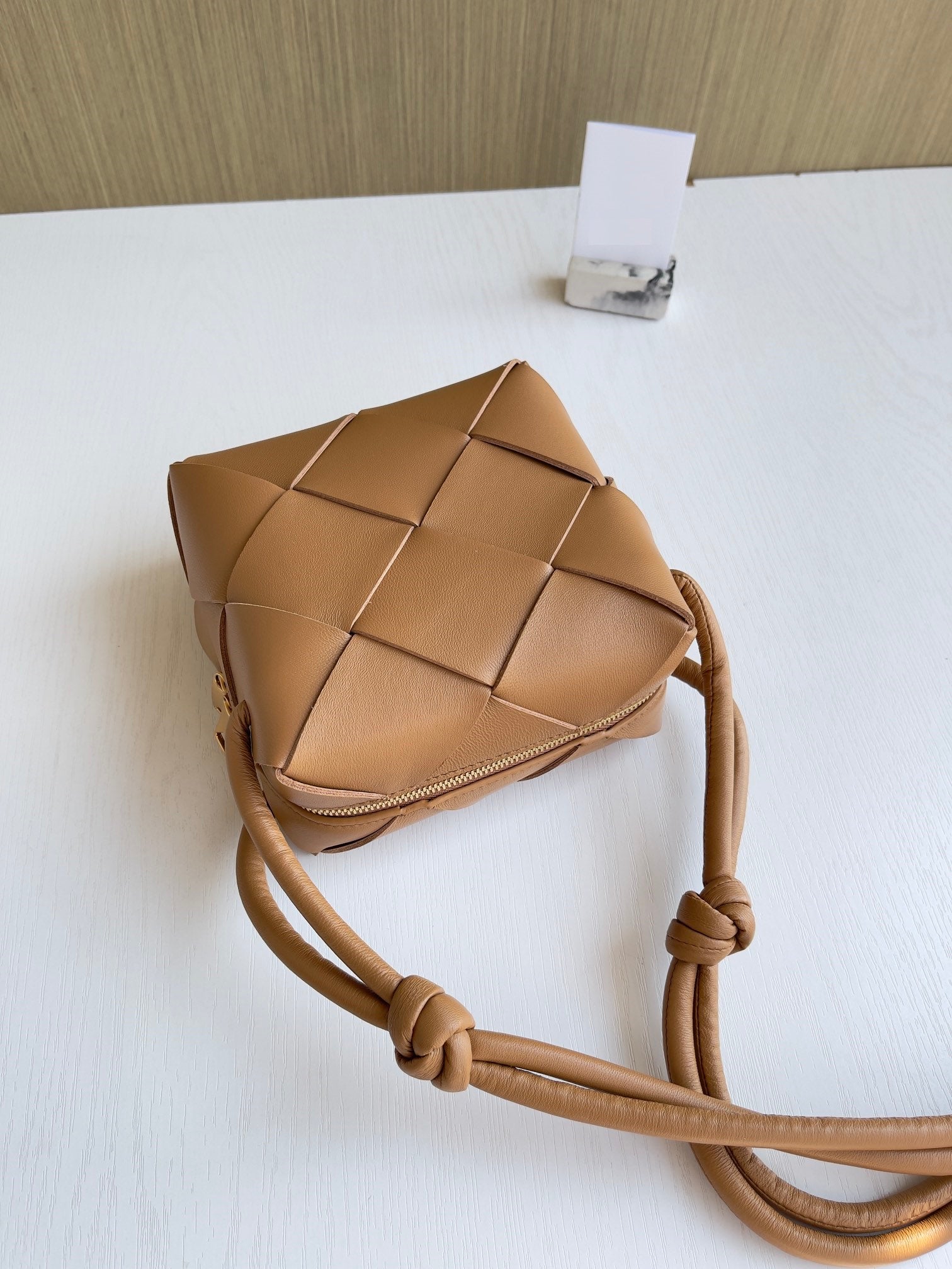 Luxe Woven Crossbody Bag