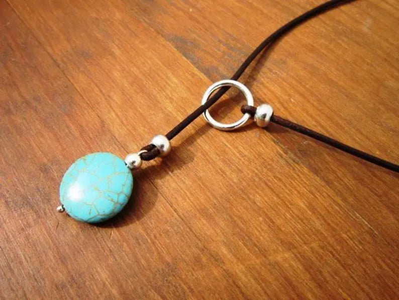 Turquoise Harmony Lariat Necklace