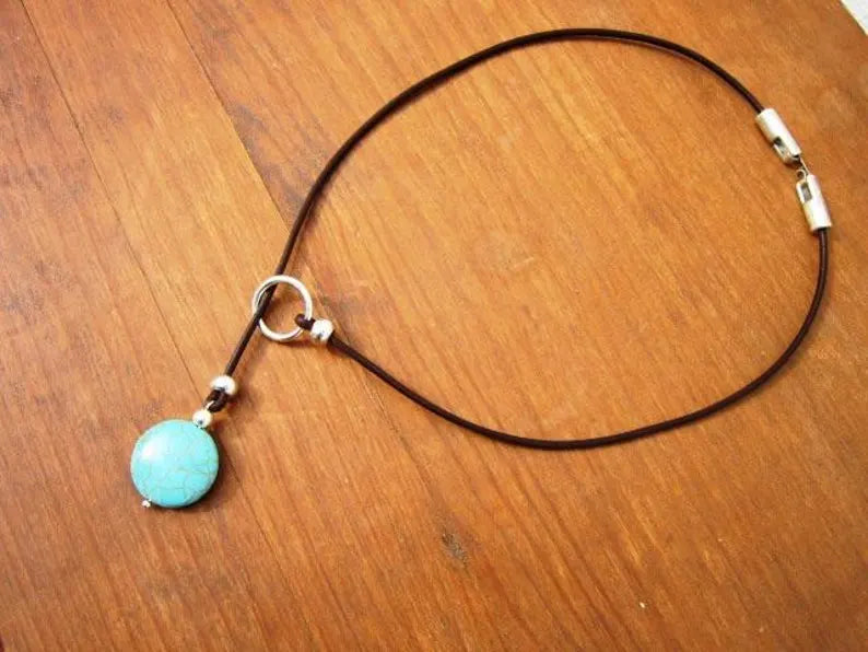 Turquoise Harmony Lariat Necklace