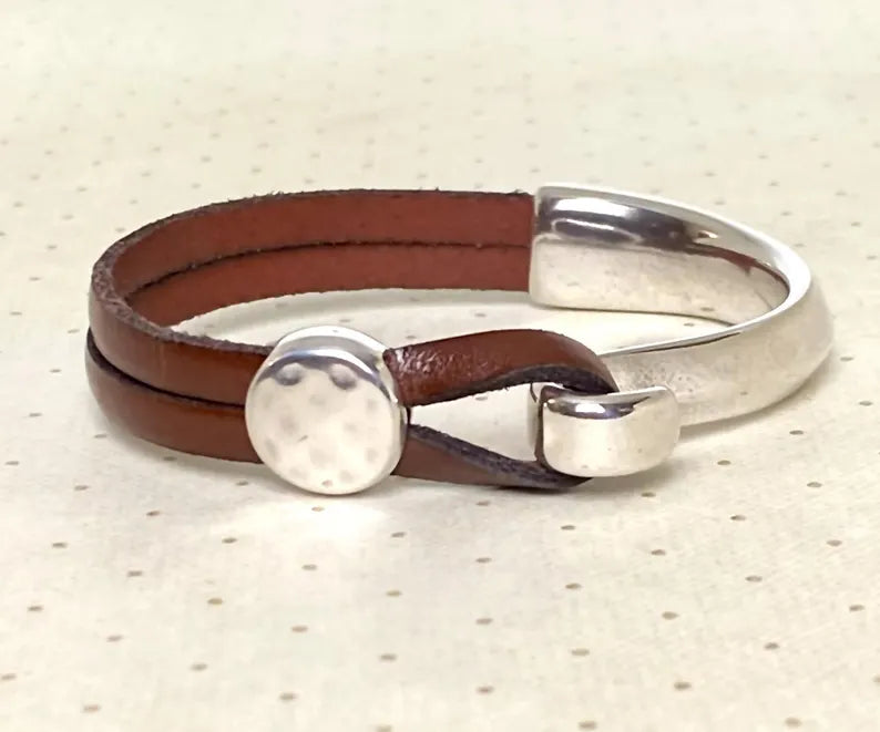 Leather Wrap Cuff Bracelet