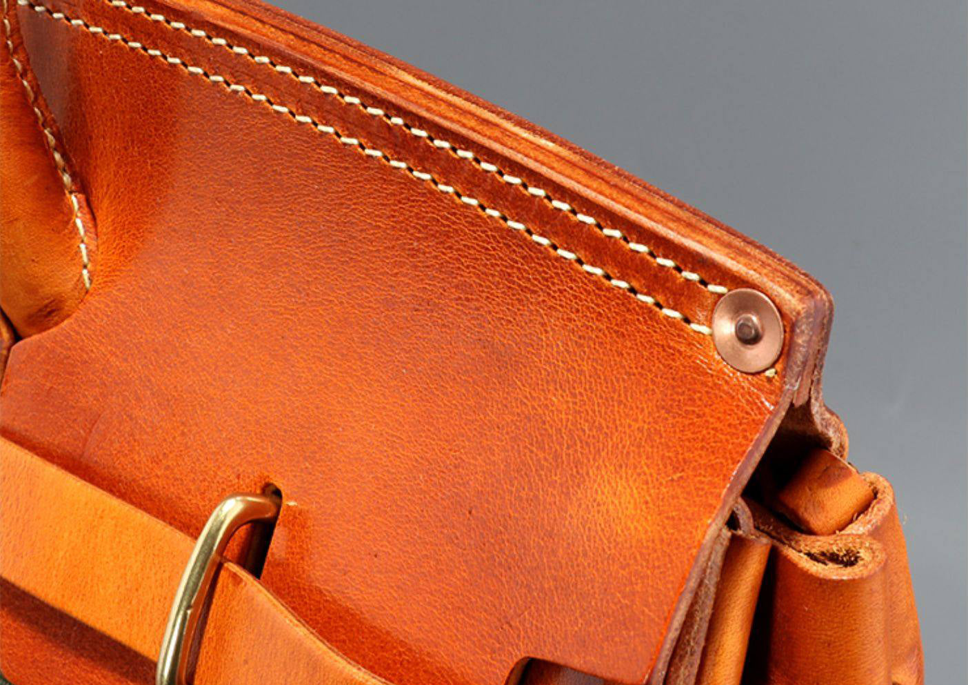 Vintage Handmade Canvas & Leather Travel Bag