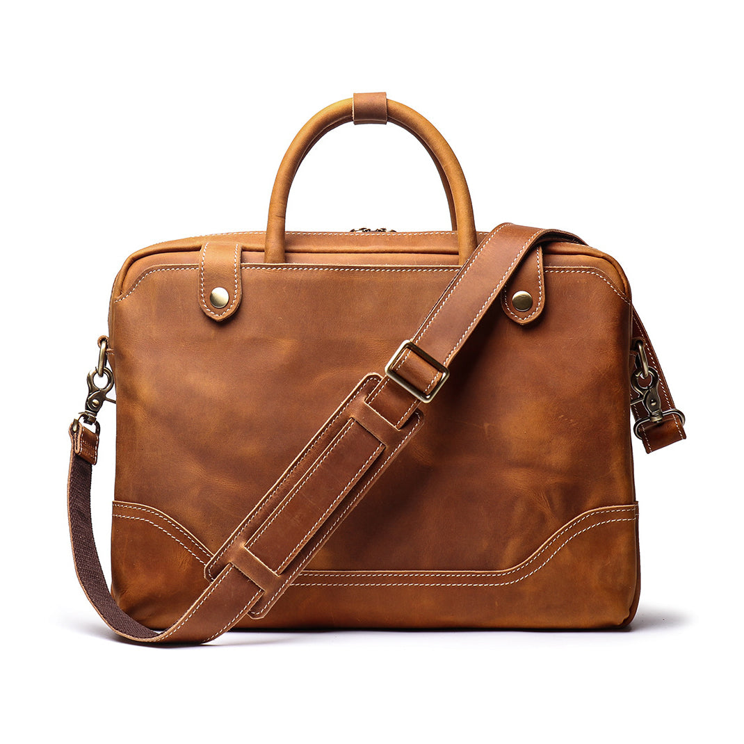 Heritage Full-Grain Leather Messenger Bag