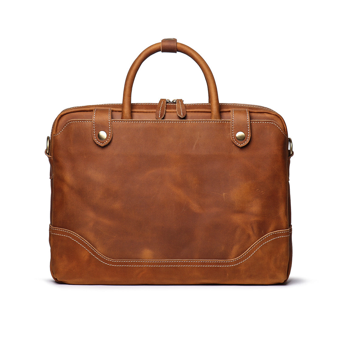 Heritage Full-Grain Leather Messenger Bag