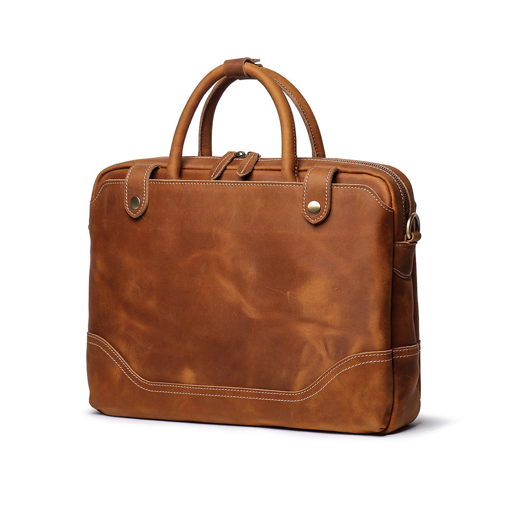 Heritage Full-Grain Leather Messenger Bag