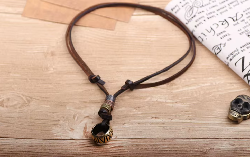 Boho Charm Leather Necklace